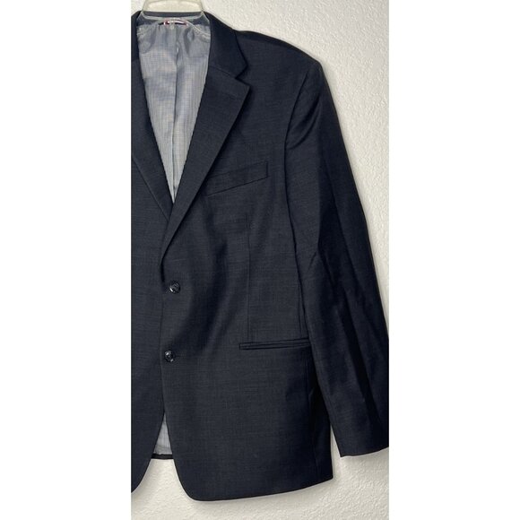 Tommy Hilfiger Men’s Sport Coat Blazer Suit Jacket Blue Sz 44R Wool Blend - Picture 4 of 13
